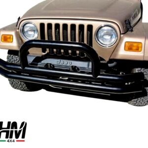 PARAURTI ANTERIORE A DOPPIO TUBO CON ARCO JEEP WRANGLER TJ