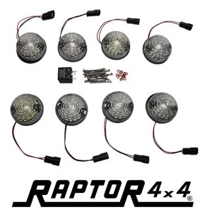 KIT 8 LUCI A LED PER LAND ROVER CON VETRO BIANCO