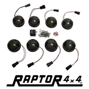 KIT 8 LUCI A LED PER LAND ROVER CON VETRI FUME’