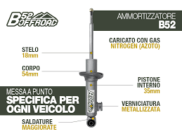 AMMORTIZZATORE B52 OFFROAD PER FIAT FULLBACK ANTERIORE